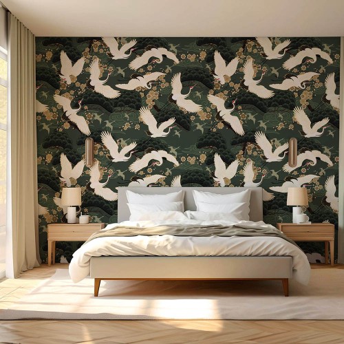 Crane Mural Pattern