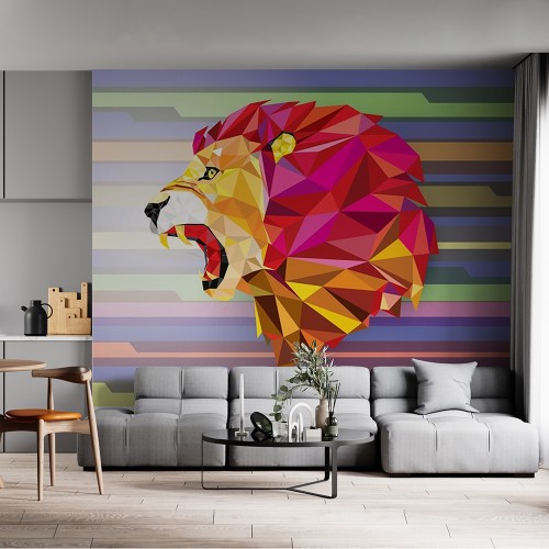 Lion Geometric Pattern